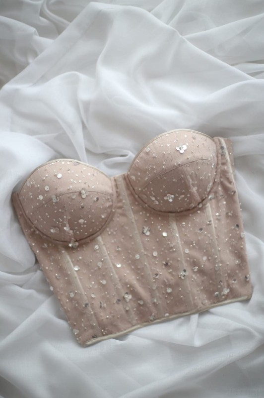 Gorset z cekinami Sparkle - szarecka.com