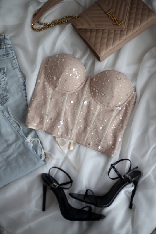 Gorset z cekinami Sparkle - szrecka.pl