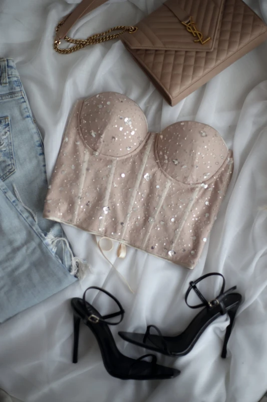 Gorset z cekinami Sparkle - szrecka.pl
